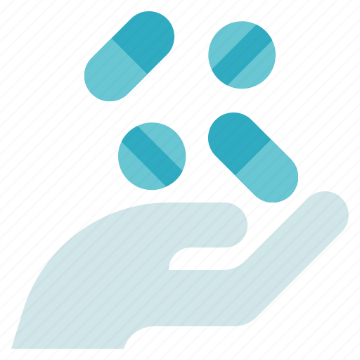Hand pills, medicine, pharmacy, receive icon - Download on Iconfinder