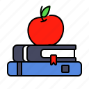 school, education, college, apple, book, knowledge, read