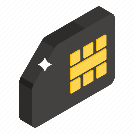 Chip, embedded sim, phone sim, sim, sim card, subscriber identification module icon - Download on Iconfinder