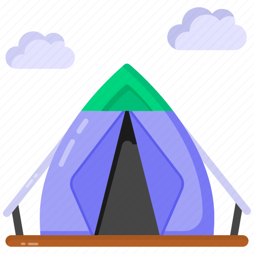 Tent, camp, encampment, campsite, campground icon - Download on Iconfinder