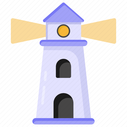 Watchtower, lighthouse, lightship, light tower, navigation tower icon - Download on Iconfinder