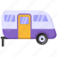 trailer, cramper, caravan, camper van, campsite vehicle 