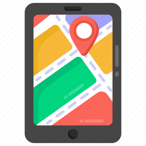 Electronic location, online location, digital location, online map, mobile location icon - Download on Iconfinder