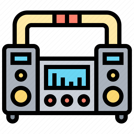 Audio, boombox, radio, sound, stereo icon - Download on Iconfinder