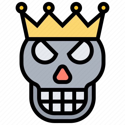 Arts, crown, hardcore, rock, skull icon - Download on Iconfinder