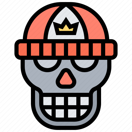 Fashion, hat, rapper, skull, style icon - Download on Iconfinder