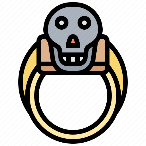 Accessory, fashion, hardcore, ring, skull icon - Download on Iconfinder