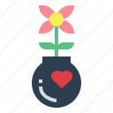 bomb, flower, heart, peace