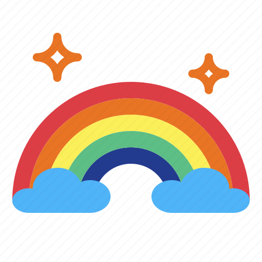 Download Rainbow, atmospheric, weather, nature icon