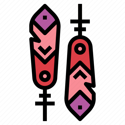 Boho, feather, indian, ornament icon - Download on Iconfinder