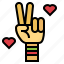 gestures, hippie, love, peace, winner 
