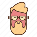 face, glasses, hipster beard, man, moustache, user