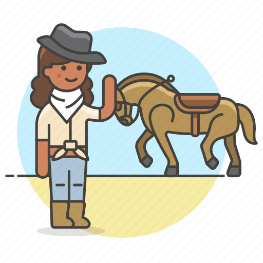 Bandanna, cowboy, cowherd, desert, female, hat, herder icon - Download on Iconfinder