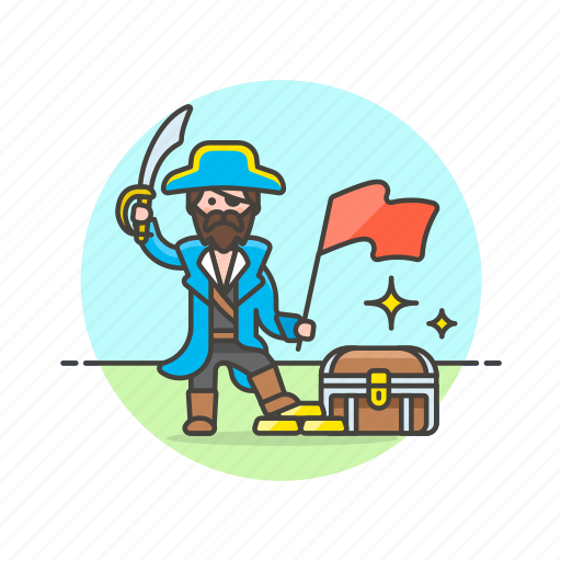Chest, history, loot, pirate, outlaw, treasure, flag icon - Download on Iconfinder