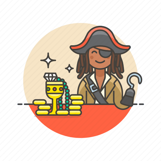 History, pirate, outlaw, treasure, gold, hook, loot icon - Download on Iconfinder