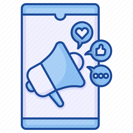 Promotion, love, like, megaphone, mobile icon - Download on Iconfinder