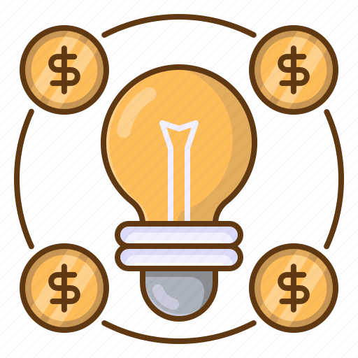 Brainstorming, bulb, money, finance, business icon - Download on Iconfinder