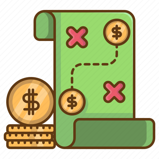 Map, plan, target, money, business icon - Download on Iconfinder