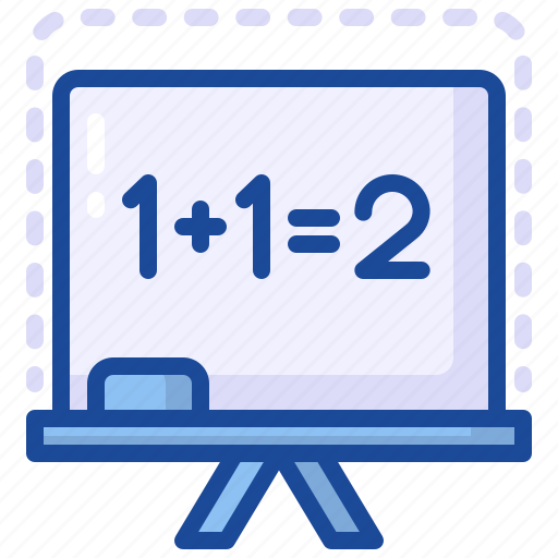 White, board, education, math, tutor, school, learning icon - Download on Iconfinder