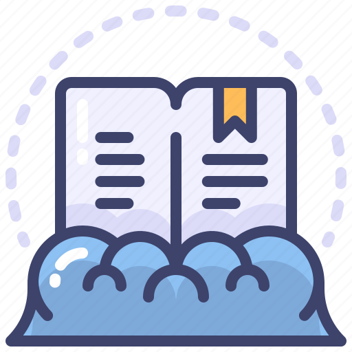 Book, reading, cloud, learning, study icon - Download on Iconfinder