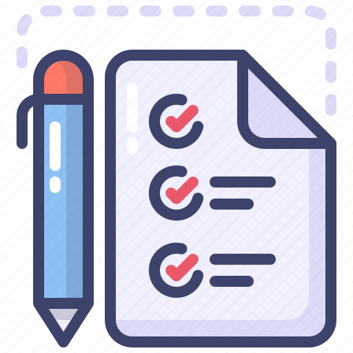 Checklist, list, tasks, pen, correct icon - Download on Iconfinder