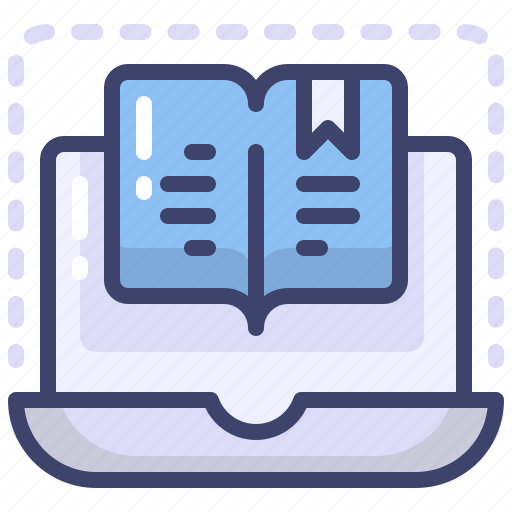 Laptop, book, study, education, learning icon - Download on Iconfinder