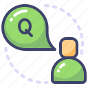 quest, question, chat, communication, education