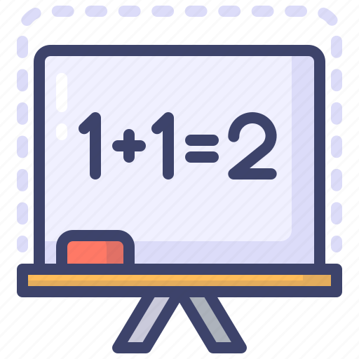 White, board, education, math, tutor, school, learning icon - Download on Iconfinder