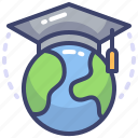 world, earth, globe, graduate, education, graduation