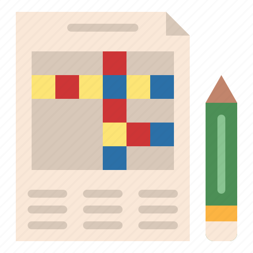 Crossword, english, hobby, pencil icon - Download on Iconfinder