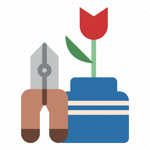 Decorate, flower, hobby, scissors icon - Download on Iconfinder