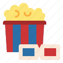 cinema, hobby, movie, popcorn