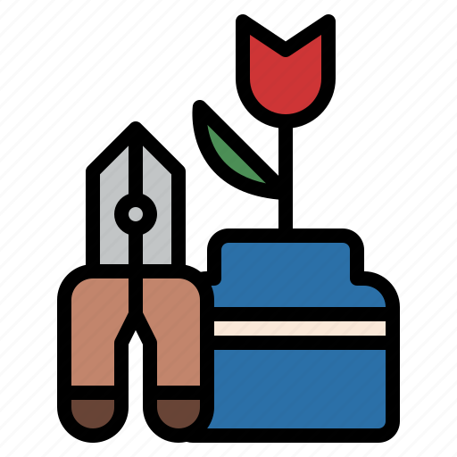 Decorate, flower, hobby, scissors icon - Download on Iconfinder