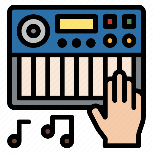 Electronic, hobby, music, piano, play icon - Download on Iconfinder