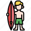 surfing, surfboard, water, sport, surf, sea, sports 