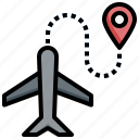 travelling, airplane, flight, globe, aeroplane, location