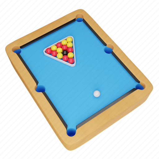 Billiard, eight, ball, pool, snooker, sport, table 3D illustration - Download on Iconfinder