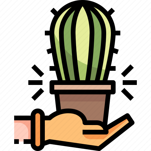 Pot, botanical, cactus, plant, gardening icon - Download on Iconfinder
