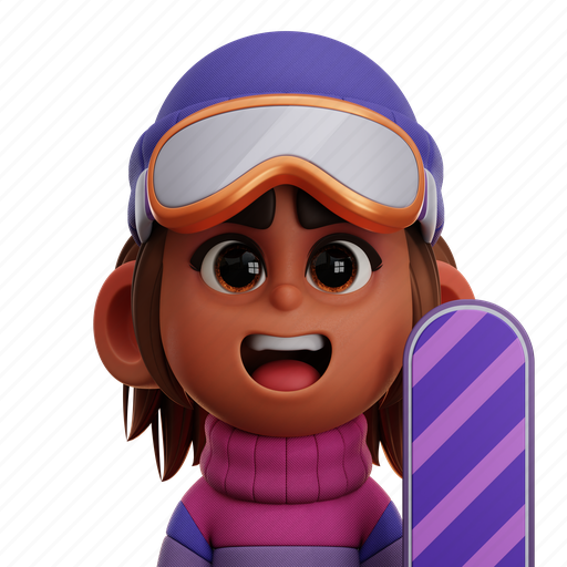 Snowboarder, player, snowboarder player, snowboard, snowboarding, sporty, sports and competition 3D illustration - Download on Iconfinder