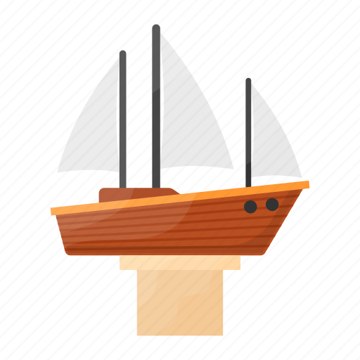 Pirate ship, puzzle, wood craft, model kit, wooden ship, hobby, playing item icon - Download on Iconfinder