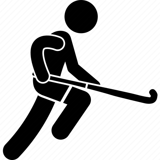 Hockey, player, playing, running icon - Download on Iconfinder