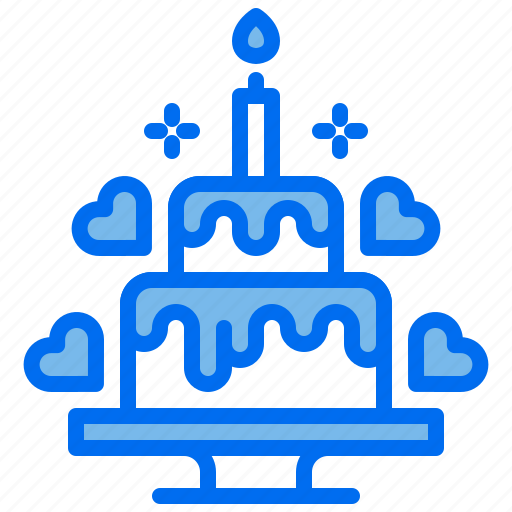 Birthday, cake, candle, love, party icon - Download on Iconfinder