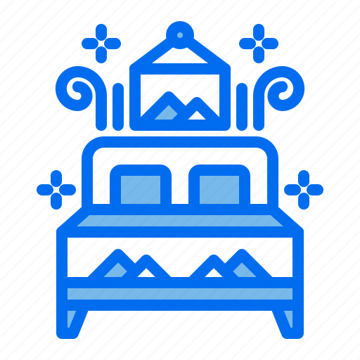 Bed, booking, hotel, reservation, room, twin icon - Download on Iconfinder