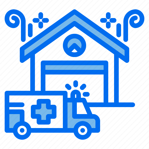 Ambulance, emergency, house, pharmacy, transportation, victim icon - Download on Iconfinder