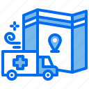 ambulance, emergency, location, map, pharmacy, transportation
