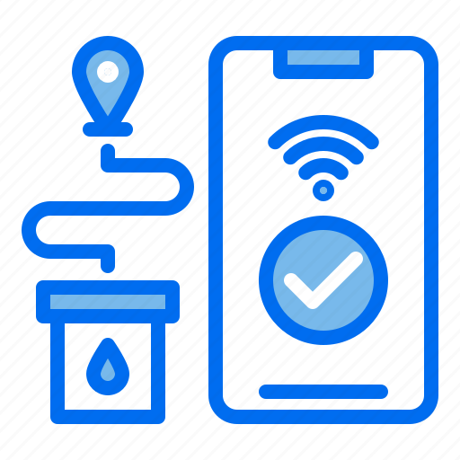 Checked, delivery, drug, location, order, pharmacy, phone icon - Download on Iconfinder