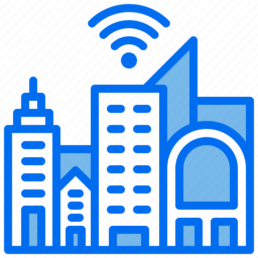 Apartment, building, city, office, wifi icon - Download on Iconfinder