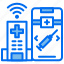 emergency, hospital, injection, online, phone, wifi 