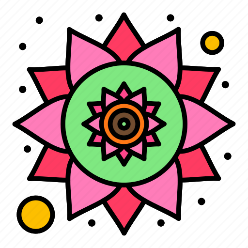 India, pattern, rangoli icon - Download on Iconfinder