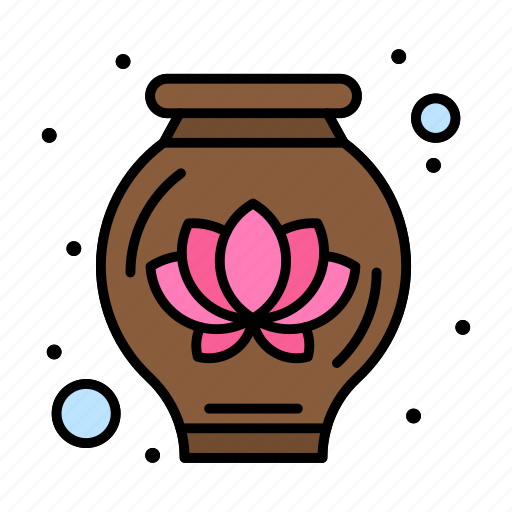 Decoration, lotus, pot icon - Download on Iconfinder
